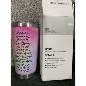 Christian Travel Beverage Coffee Tumbler Cup Mug Insulated Stainless Steel 20 Oz